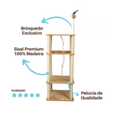 Arranhador Torre 4 Andares para Gatos