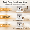 Alimentador Automático Ergonômico com Tigela Dupla para Gatos