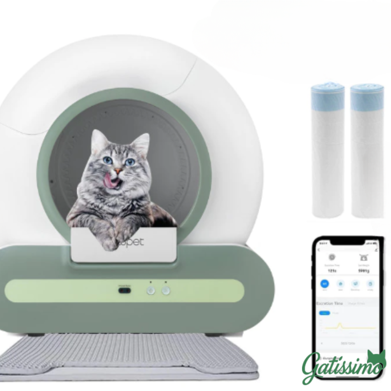 Caixa de Areia Inteligente Autolimpante para Gatos