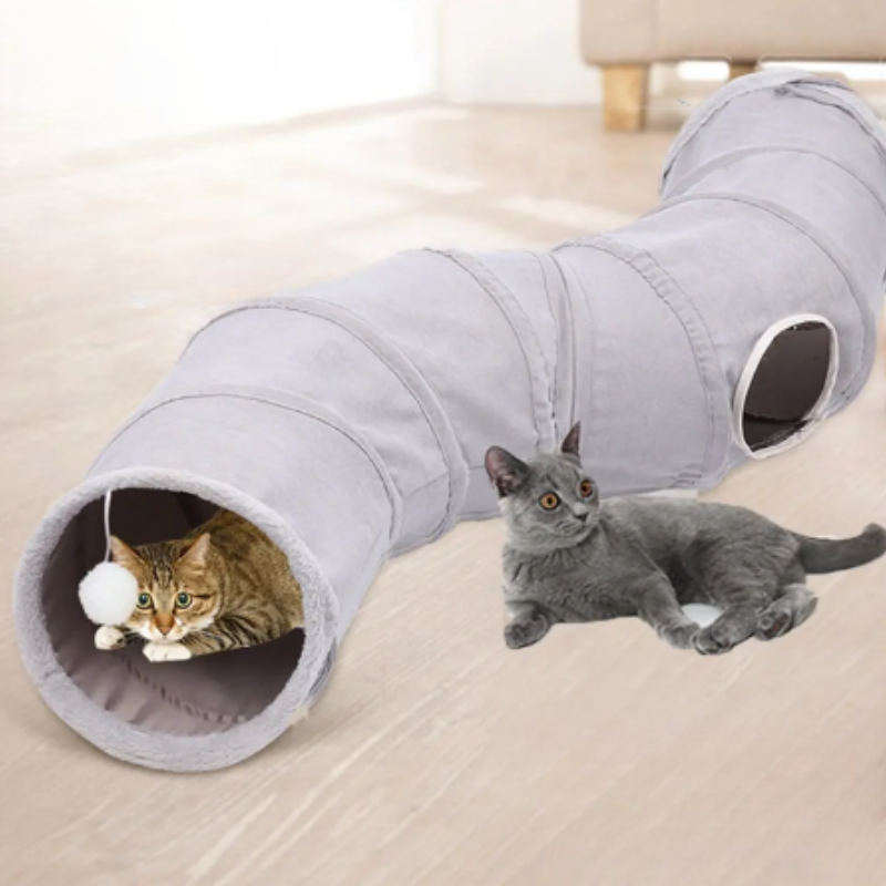 Túnel Dobrável para Gatos