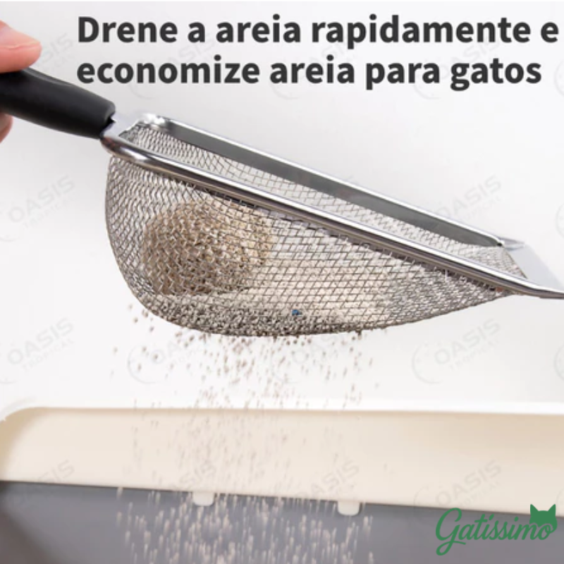 Pá de Limpeza Premium em Inox: Gatíssimo Clean Scoop
