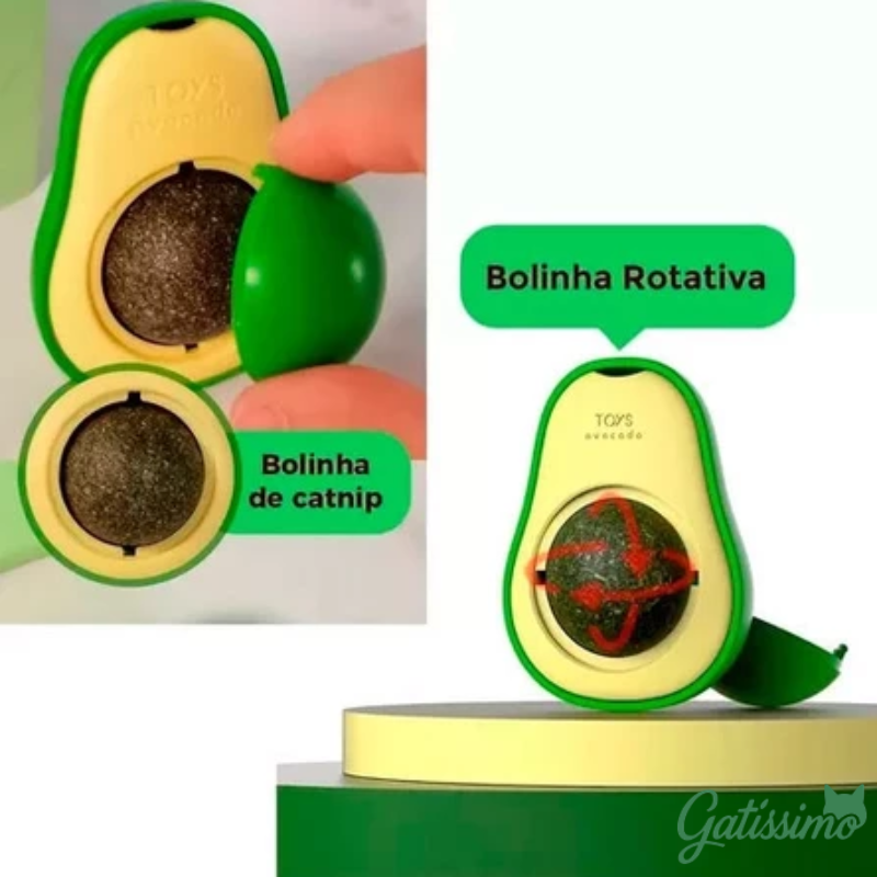 Kit 4 Abacates com Catnip para Gatos