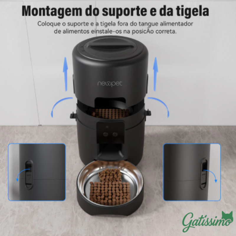 Alimentador Automático para Gatos