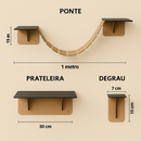 Playground de Parede Modular Kit com 16 peças