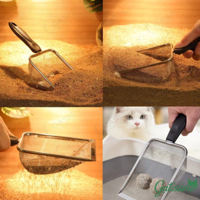 Pá de Limpeza Premium em Inox: Gatíssimo Clean Scoop