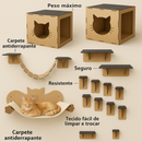 Playground de Parede Modular Kit com 16 peças