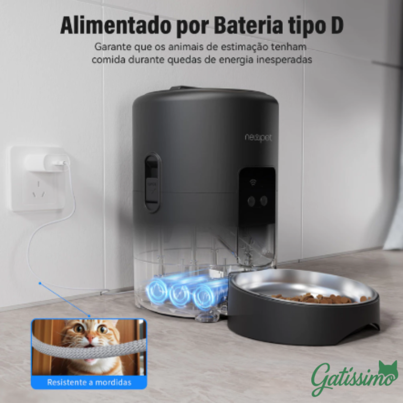 Alimentador Automático para Gatos