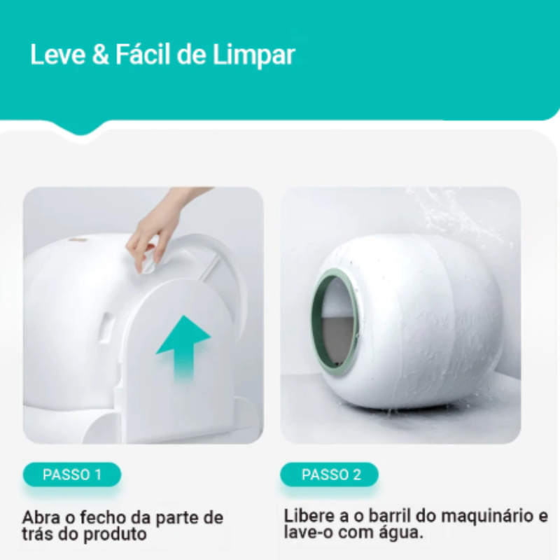 Caixa de Areia Automática Catlink Scooper: Autolimpeza Silenciosa