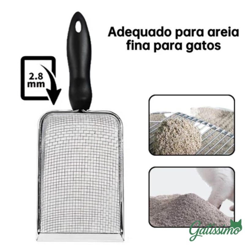 Pá de Limpeza Premium em Inox: Gatíssimo Clean Scoop