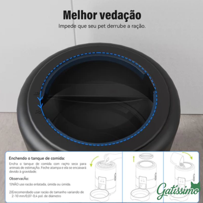 Alimentador Automático para Gatos