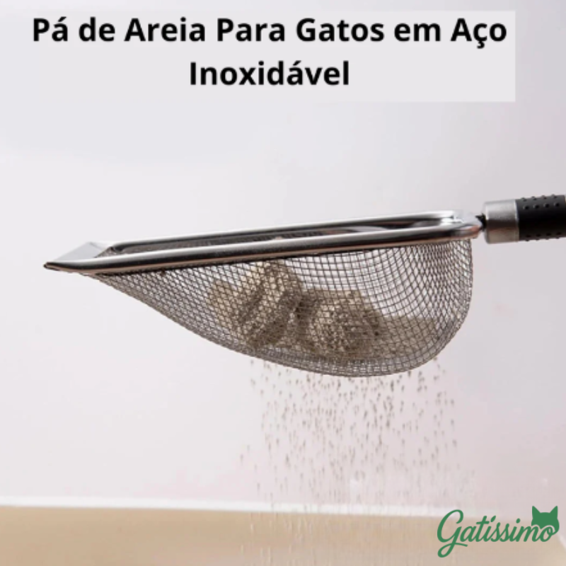 Pá de Limpeza Premium em Inox: Gatíssimo Clean Scoop
