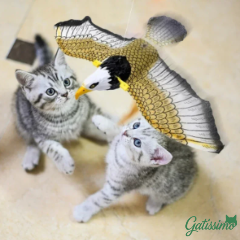 Brinquedo Interativo Pássaro Elétrico para Gatos