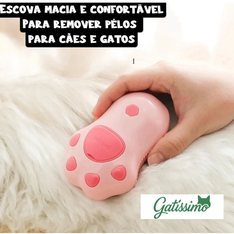 Escova a Vapor Elétrica para Gatos
