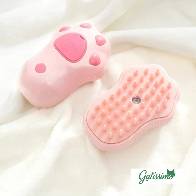Escova a Vapor Elétrica para Gatos