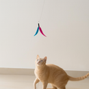 Varinha de  Caça Interativa com Penas para Gatos